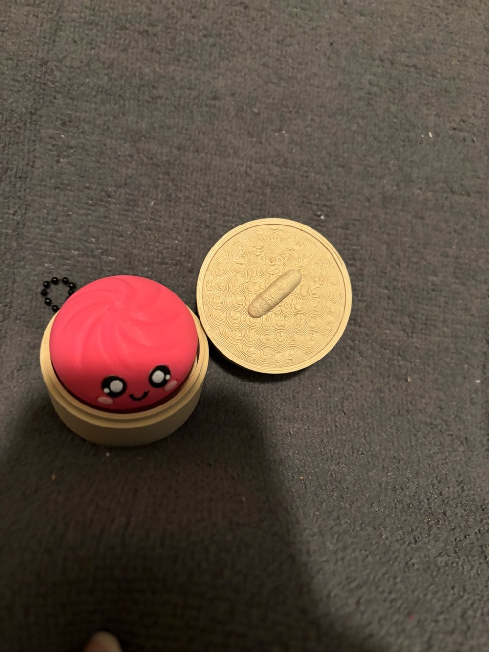 Pink dumpling clicker Keychain